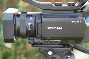 The left side of the PXW-X70